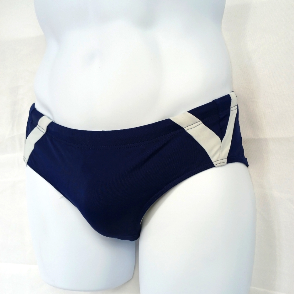 Men's Navy and White Swim Size 30 TO 32